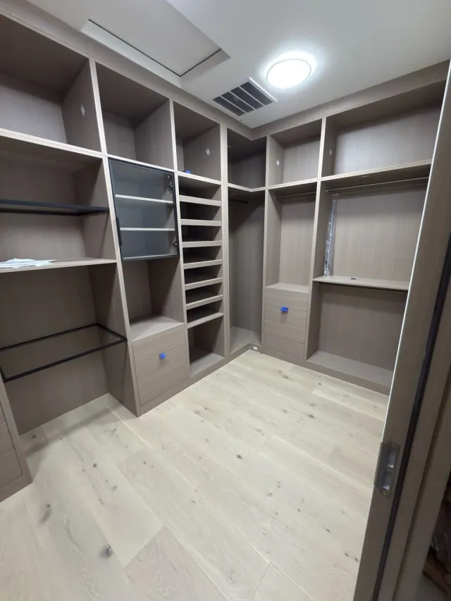 Completed built-in closet installation by Remodel Tsaruk LLC